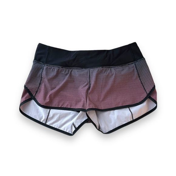 Lululemon Speed Short *H2O Double Gradient Yum Yum Pink Alberta Lake Black 4 - Picture 2 of 5